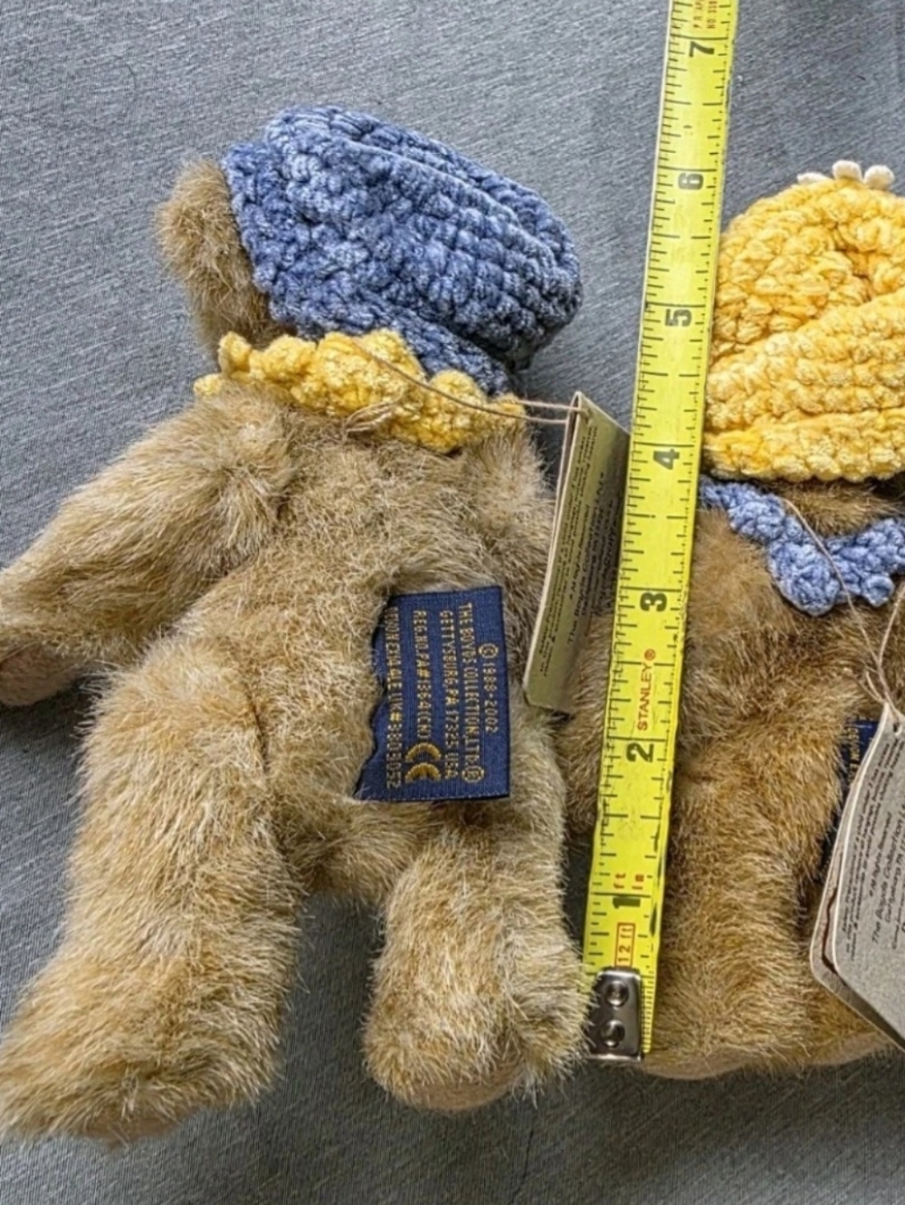 Boyds Bears Coco & Jojo Debearvoire 6" Plush Hats & Such Bears #904076 & #904075 - Picture 2 of 9